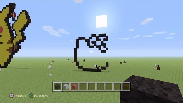 Minecraft Hello Kitty pixel art tutorial смотреть онлайн