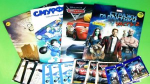 PANINI Mix! Наклейки Смурфики, Тачки 3 Disney, Стражи галактики 2, Гарри Поттер Surprise unboxing