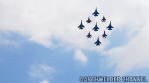 Авиашоу  «Стрижи» на Миг-29 и «Русские Витязи» на Су-27. Юбилей 25 лет! "Кубинский бриллиант"