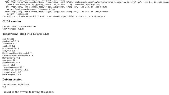 DevOps & SysAdmins: Install Nvidia Drivers 9.0 for TensorFlow pip (Debian 9.7) смотреть онлайн