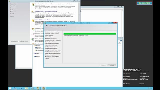 Installation d'un serveur SQL 2016 смотреть онлайн