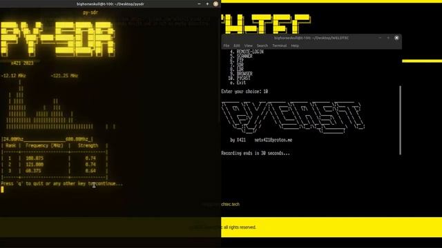 PY-SDR - RTL-SDR scanner in ASCII ( what more could you as for ) get it on GITHUB смотреть онлайн