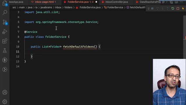 08 Implement folder listing functionality - Build a messaging app (Spring Boot + Cassandra) смотреть онлайн