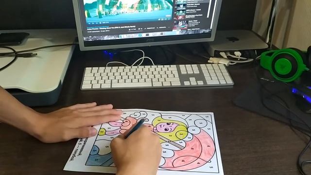 РАСКРАСКА ПО ЦИФРАМ ДО 5. РАСКРАСИЛ ЖЕНЩИНУ С ЗОНТОМ смотреть онлайн