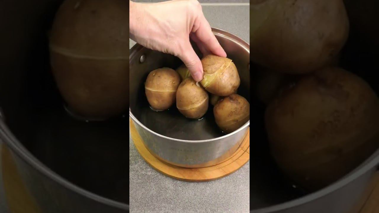 Как по быстрому почистить картошку лайфхак дя кухни смотреть онлайн