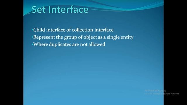 25. Set interface in collection framework смотреть онлайн