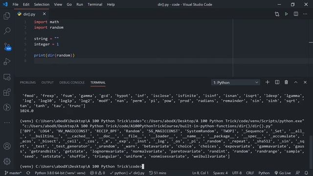 Discover methods/classes using dir() | Python Built-in Functions смотреть онлайн