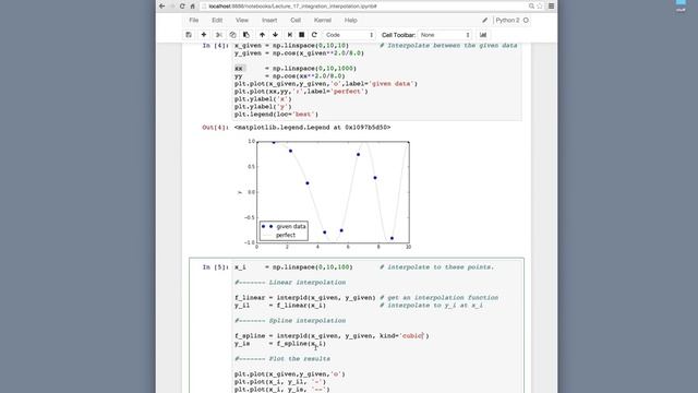 Python Integration, Interpolation, and Curve Fitting смотреть онлайн