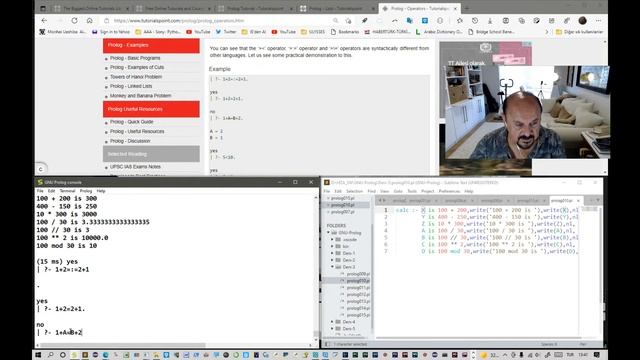 ProLog Ders 3 - Canlı - Mantıksal Programlama - Nesneler, Fonksiyonlar, Karşılaştırma ve Döngüler. смотреть онлайн