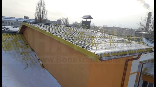 Ограждение для кровли. Безопасность кровли от БОНА ТРЕЙД. смотреть онлайн