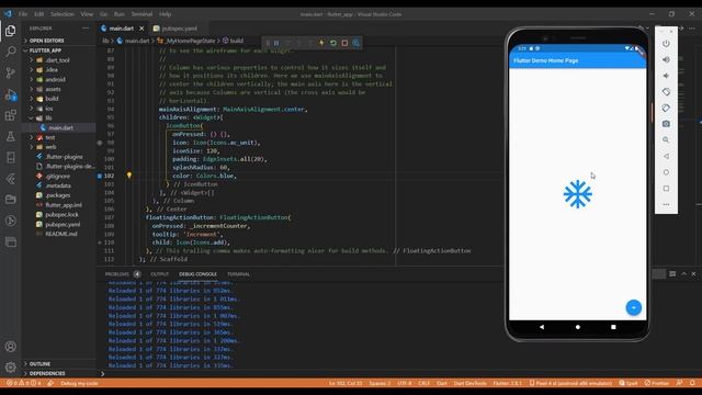 Flutter уроки - Icon & IconButton (unicode) смотреть онлайн