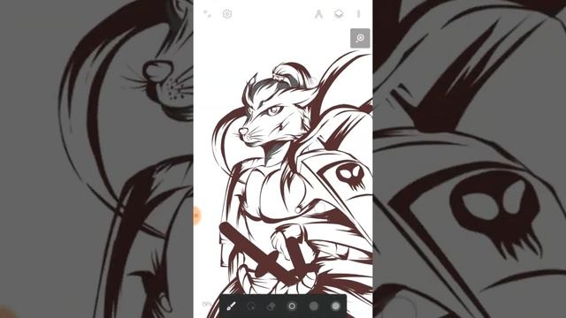 Desain Kaos Distro Samurai | TimeLapse