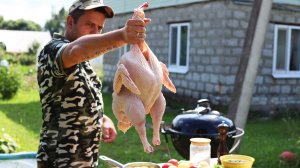 Праздничная индейка на гриле. Очень вкусный рецепт.