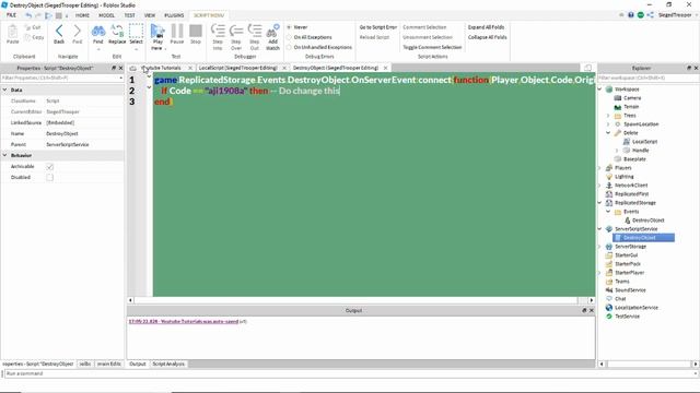 ROBLOX: Delete Tool Tutorial смотреть онлайн