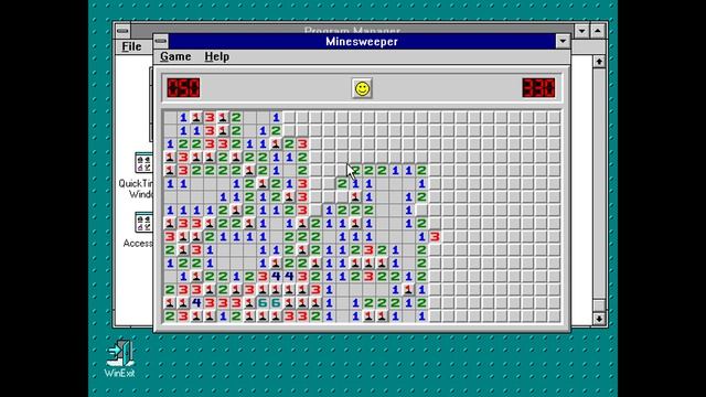 Minesweeper [Windows 3.11 Longplay] (1993) Microsoft Corporation смотреть онлайн