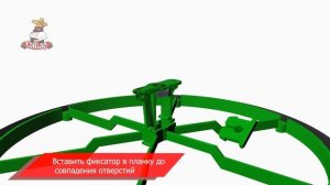 Автоматический люк проветривания Сябар с термоприводом для теплицы из поликарбоната