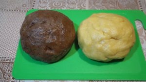 Двухцветное песочное печенье на маргарине