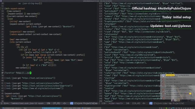 ActivityPub in Clojure — Episode 1 — JSON-LD to EDN смотреть онлайн