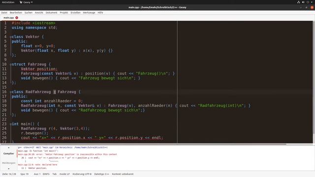 048 - Öffentliche und private Vererbung - C++ Tutorial Deutsch смотреть онлайн