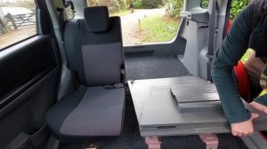 Suzuki SX4 Rear Seat Removal + Bed Platform Install | Car Camper