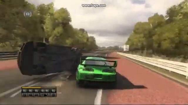 Toyota Supra and Nissan Skyline rear crash | Race Driver GRID смотреть онлайн