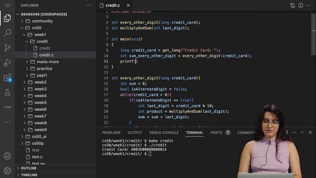 (CS50) CREDIT - PROBLEM SET 1 | SOLUTION смотреть онлайн