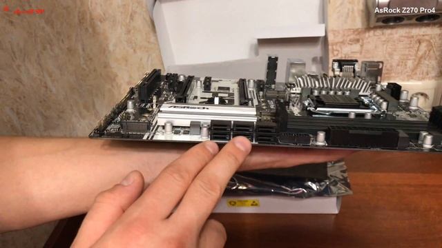 Материнская плата AsRock Z270 Pro4 распаковка , комплектация , мини обзор