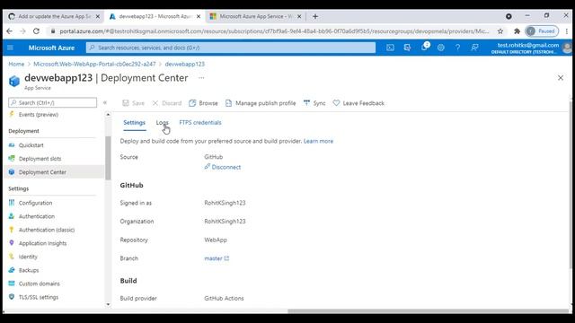 ASP.NET Core Web App deployment on Azure Web App through GITHUB Action | Deployment Slots | SWAP смотреть онлайн