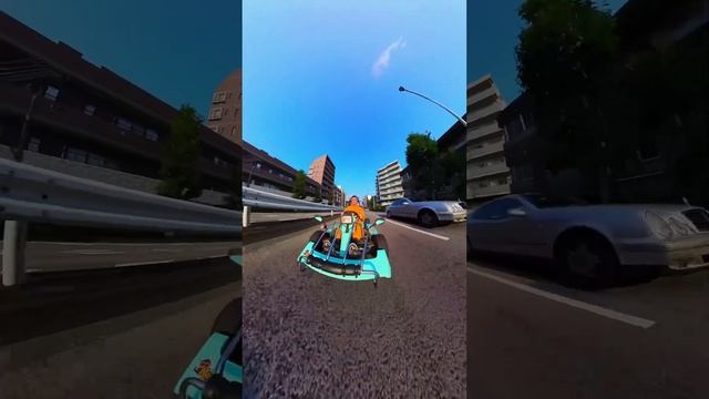 Third-person go karting through Tokyo ???️ @insta360 #insta360 #RealLifeGTA #insta360X3 #japan смотреть онлайн