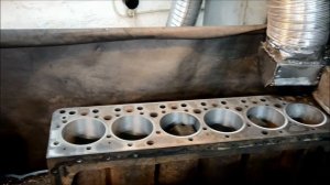 Гильзовка блока цилиндров Mercedes-Benz OM-366(Тата,Еталон)