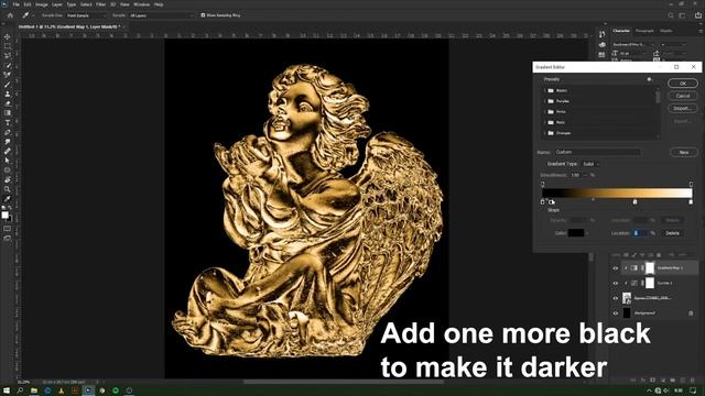 ( TUTORIAL PHOTOSHOP ) How to create a Chrome Effect in Photoshop | Gold effect | Silver effect смотреть онлайн