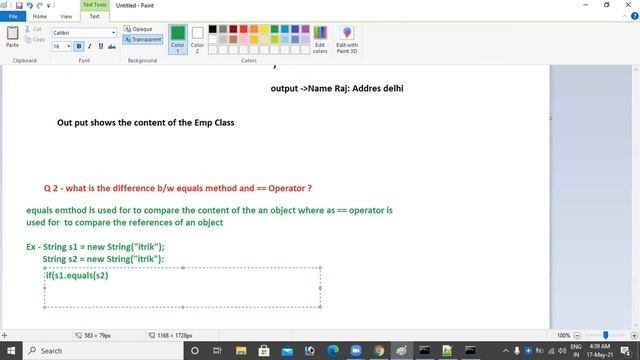 Session 3 Java Interview Q&A #Equals and #"==" смотреть онлайн