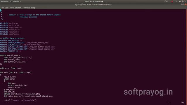 System V shared memory in Linux смотреть онлайн