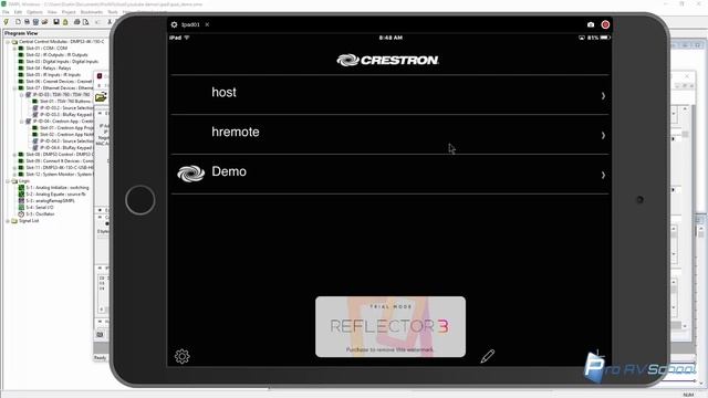 Setting up a project to use the Crestron App on an iPad смотреть онлайн