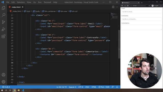 ? Cómo hacer Formularios con INPUTS y TEXTAREAS en Bootstrap 5 смотреть онлайн