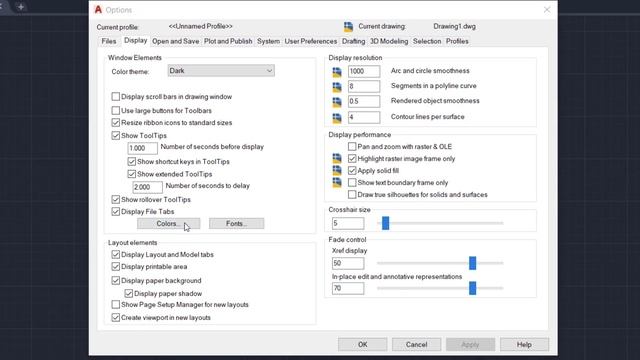 CHANGE AutoCAD SCREEN COLOR | CHANGE AutoCAD BACKGROUND COLOR смотреть онлайн