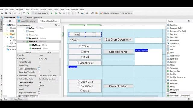Adding Menu to Java GUIform in IntelliJ IDEA JMenuBar JMenu JMenuItem смотреть онлайн
