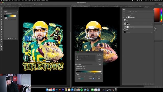 How To Design 90s NFL Collage Style T-Shirt Graphics (Full PHOTOSHOP Tutorial) смотреть онлайн