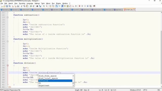 Functions in php | How to use functions| Home of Programming смотреть онлайн