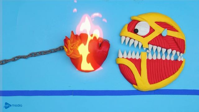 Robot Pacman Vs. Titan Monster / The Ultimate Showdown | Pacman Arcade Game