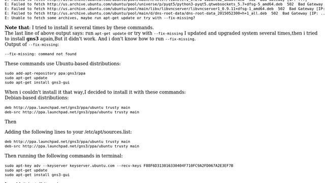 Can't install gns3,Err 502 bad gateway смотреть онлайн