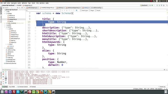 Список категорий 1. Выборка из MongoDB и сортировка - Mongoose. Улучшенный роутинг. EditorConfig. смотреть онлайн