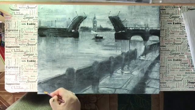 (15)Пейзаж в технике масло oil 2часть смотреть онлайн