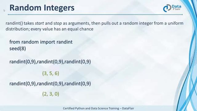 Python Generating Random Numbers смотреть онлайн