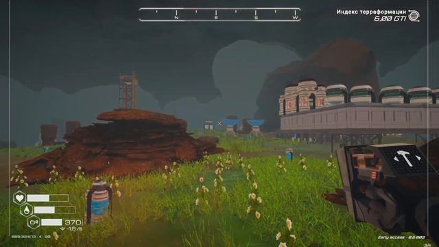 The Planet Crafter. Сборка личинок в воде очень удобно. Личинки пчёл и первые улья. #18. смотреть онлайн