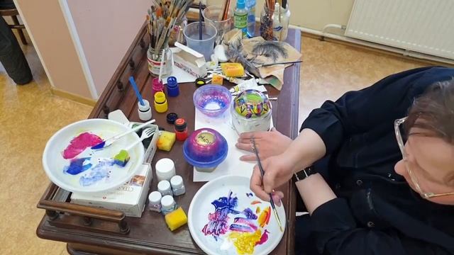 Мастер-класс "роспись и декорирование стеклянной вазы" ? смотреть онлайн