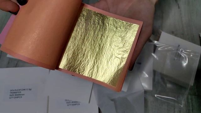 Распаковка сусального золота и потали из Китая смотреть онлайн