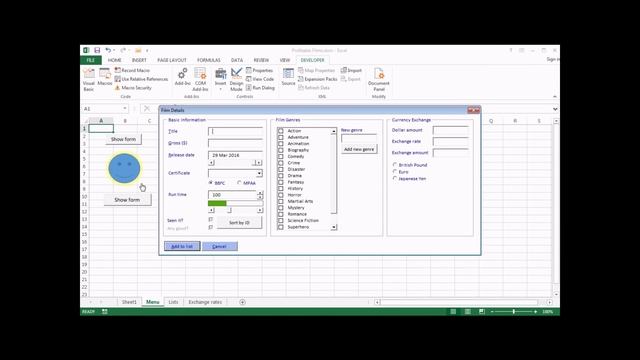 Excel VBA Forms Part 12 - Toggle Buttons смотреть онлайн