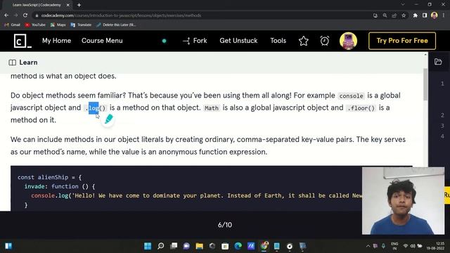 JavaScript Tutorial in Hindi for Beginners in JavaScript Object keys, values, and entries methods смотреть онлайн