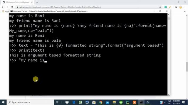 Zero to Hero in Python (Day 6 Part 1- String Substitution) смотреть онлайн